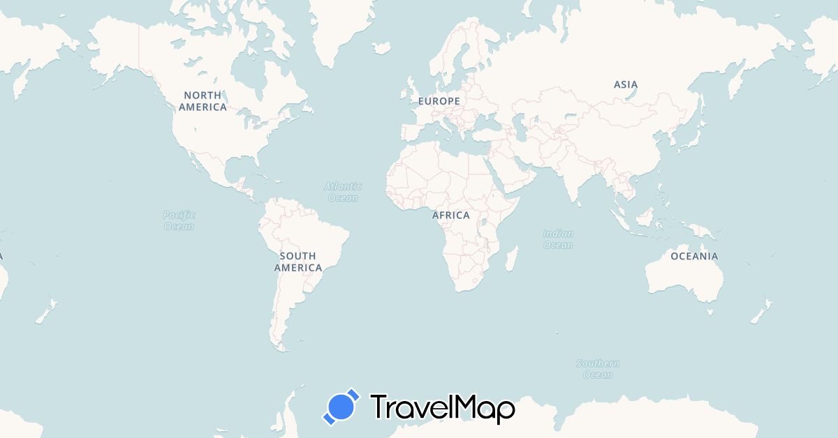 TravelMap itinerary: driving in Vietnam (Asia)